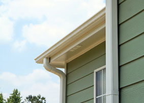 Gutters of house