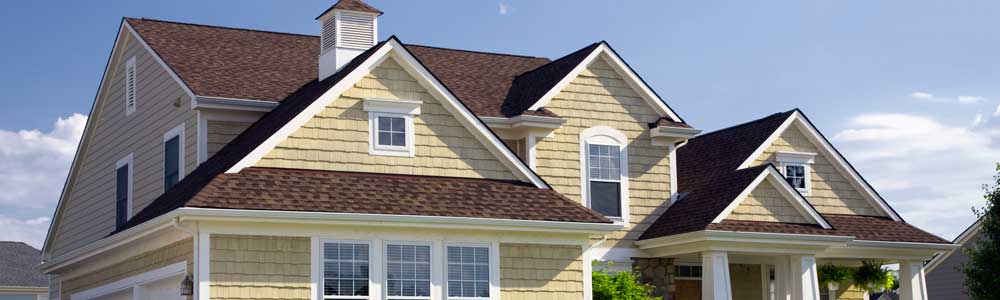 Roof of house